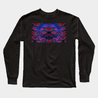 Abstract red flowers Long Sleeve T-Shirt